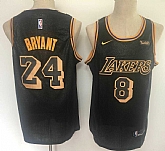 Lakers 8 & 24 Kobe Bryant Black Nike City Edition Swingman Jersey,baseball caps,new era cap wholesale,wholesale hats